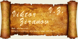 Viktor Ziramov vizit kartica